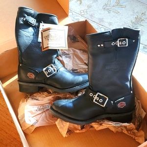 Harley boots, size 6 black leather